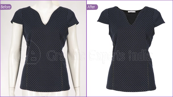 Ghost Mannequin Editing Before After