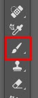 Choose the tool Brush