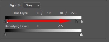 Dragging on the left