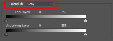The blend if sliders