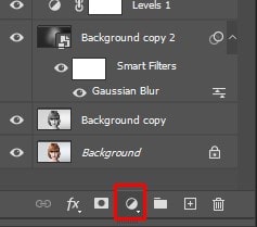 Adding Gradient Fill Layer