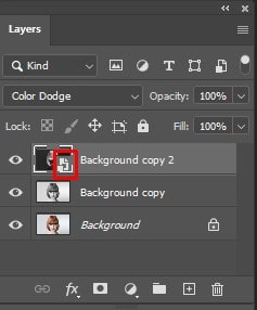 Background Copy 2 layer at the bottom 