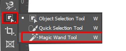 Magic Wand Tool in panel