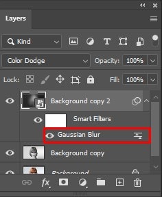 Reopen gaussian Blur dialog box