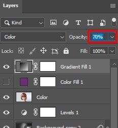 adjust the color intensity