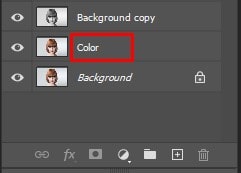 name the layer as color