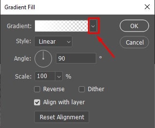 select the Gradient option