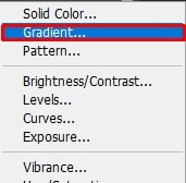 use a Gradient Fill layer