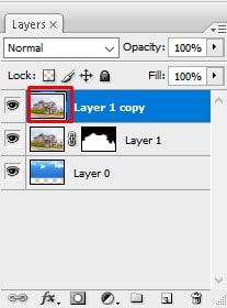 click on layer 1 copy
