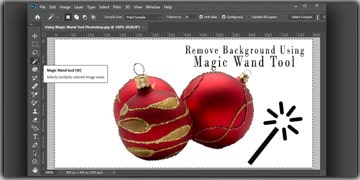 Remove Background Using Magic Wand Tool Photoshop