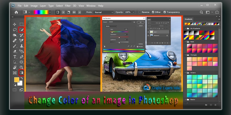 how to change image color in photoshop online