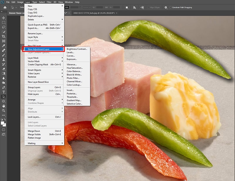 Create Adjustment Layers