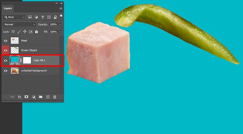 Fill layers with solid color