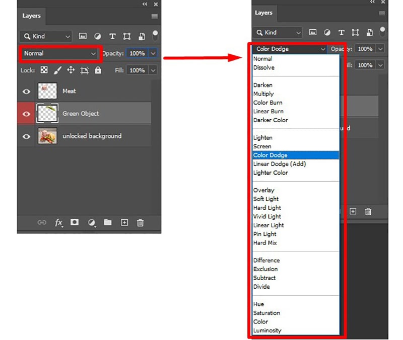 How to Change Layer Blending Mode