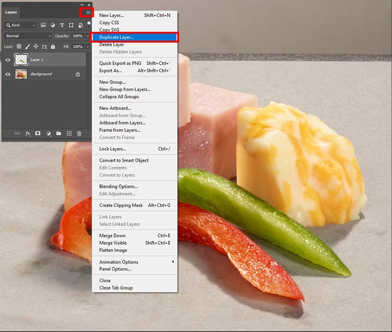 How to Duplicate a Layer in Photoshop