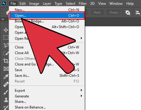 Opening an image file