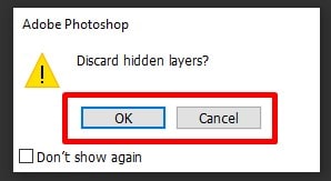 discard hidden layers warning
