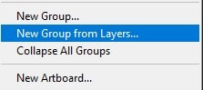 select New group from layers