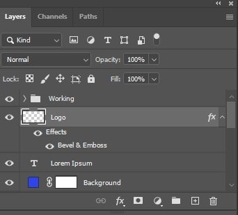 select the layers above the selected layer