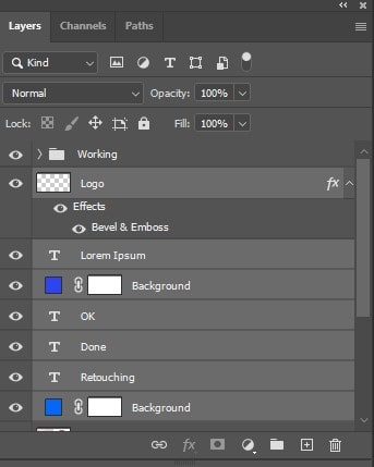 select the layers you want to group