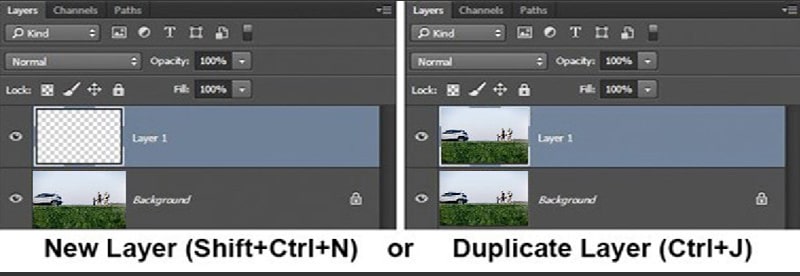 Create new layer to be Clone Stamp Tool Photoshop Master