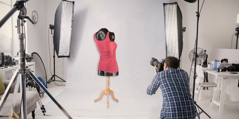 Shooting Ghost Mannequin Photo in a Studio