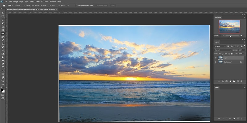 Cropping to Straighten a Crooked Image