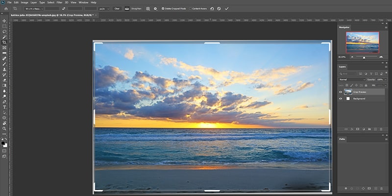 Straightening a Crooked Image