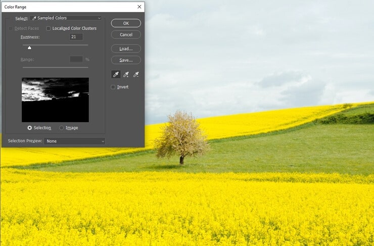 Cutout Image Background using Color Range