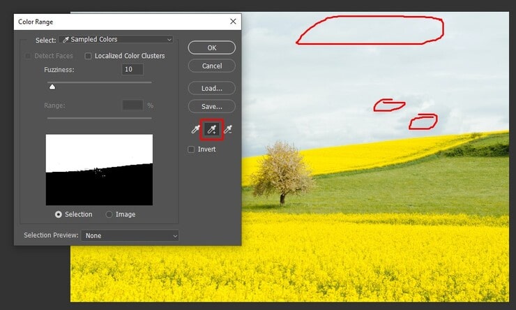 Cutout Photo Background using Color Range