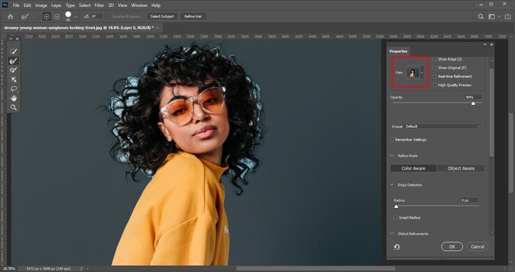 Eliminating the color fringing issue