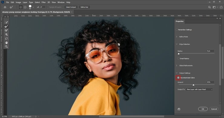 How to Cut Out Background of Hair