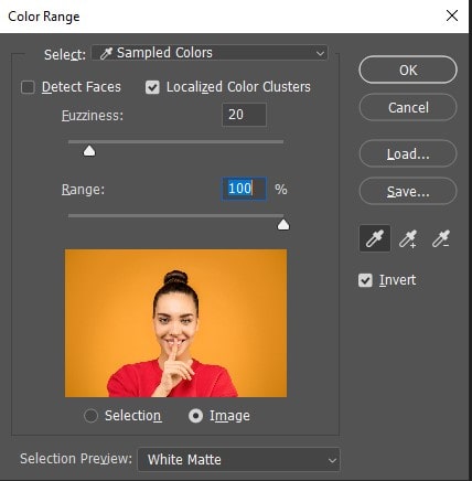 select the color to remove