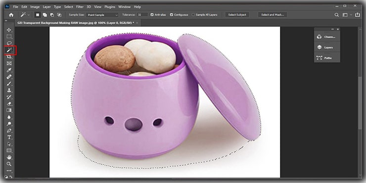 How to make a transparent background Image