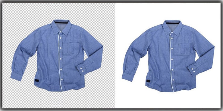 White Background Removal Using Magic Wand Tool