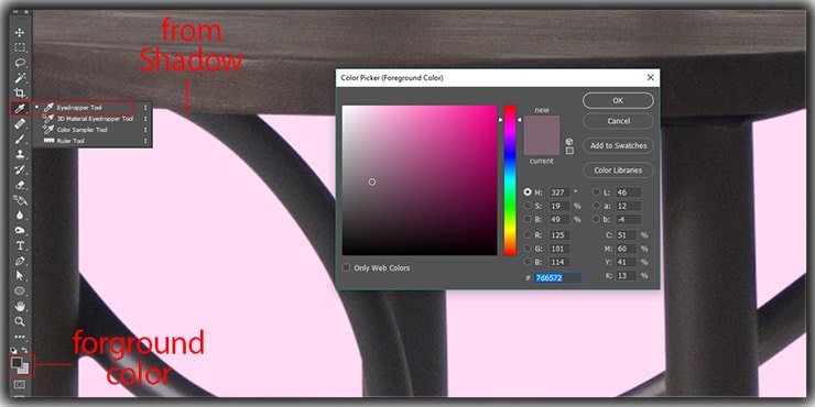 fix the color of your cast shadow