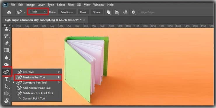 Magnetic Pen Tool Photoshop