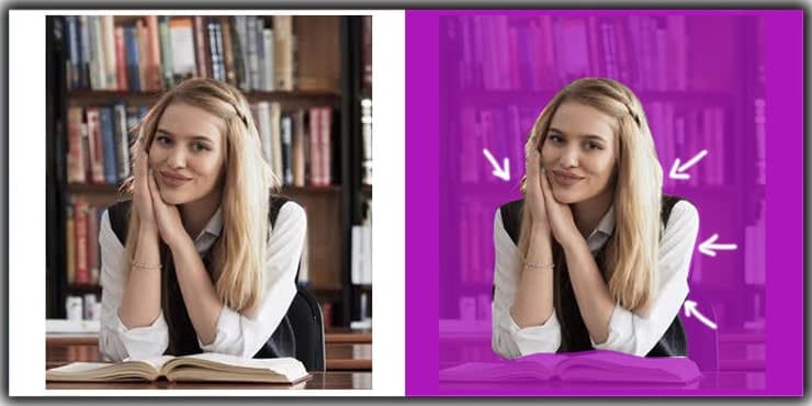 challenge of background removal in gradient color