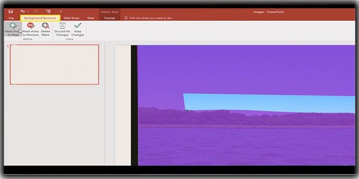 press on the remove background