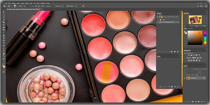 Color Replace Tool Refining