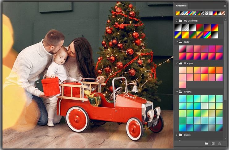 Gradient Panel in Photoshop CC