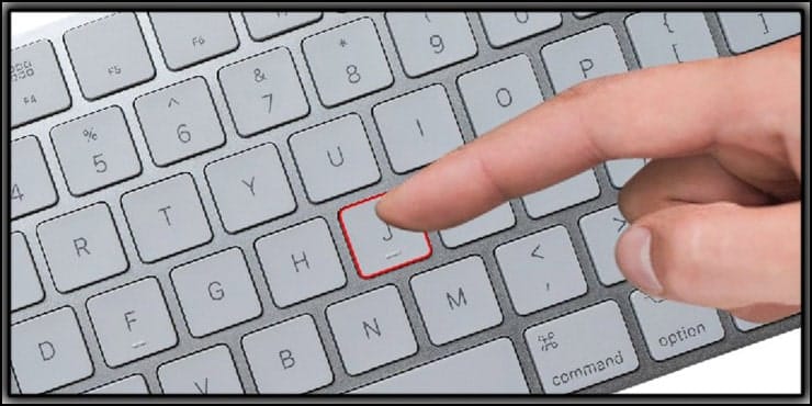 Spot Healing Brush Tool shortcut for MAC