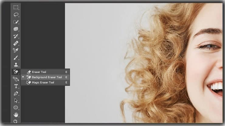 Background Eraser Tool Selection
