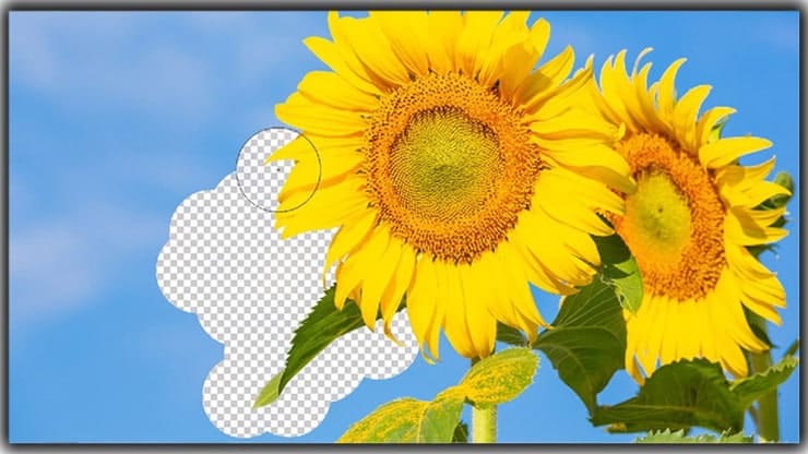 How to remove background using background eraser tool