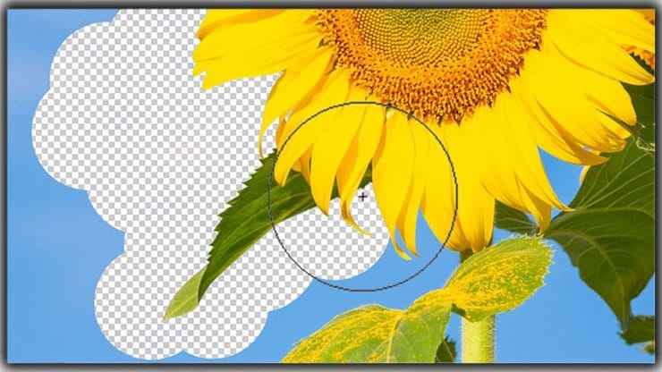 How to use eraser tool in Photoshop