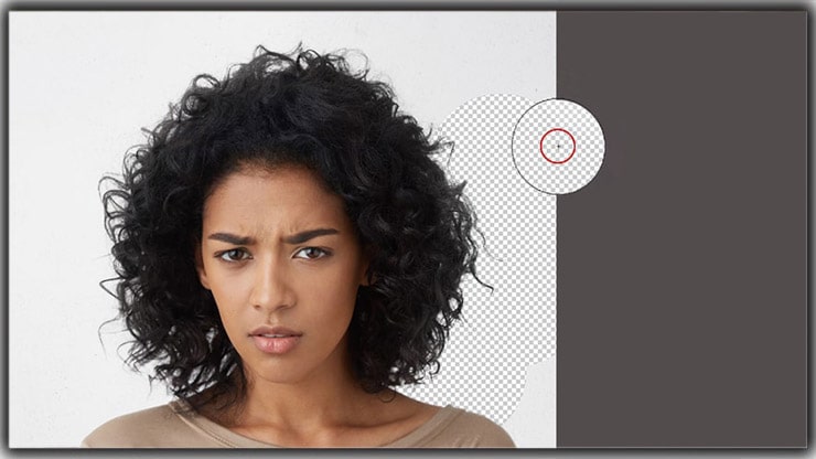 removing the black pixels