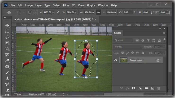 Content-Aware Fill in Photoshop to Remove Object