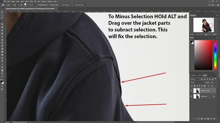 How to fix Selection