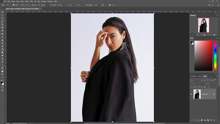 Open the photo in Photoshop