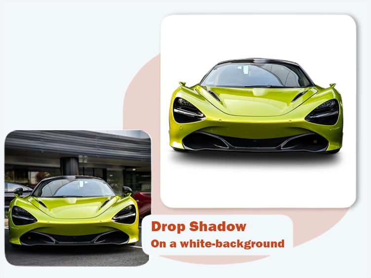 Drop Shadow – car image editing by Graphic Experts India